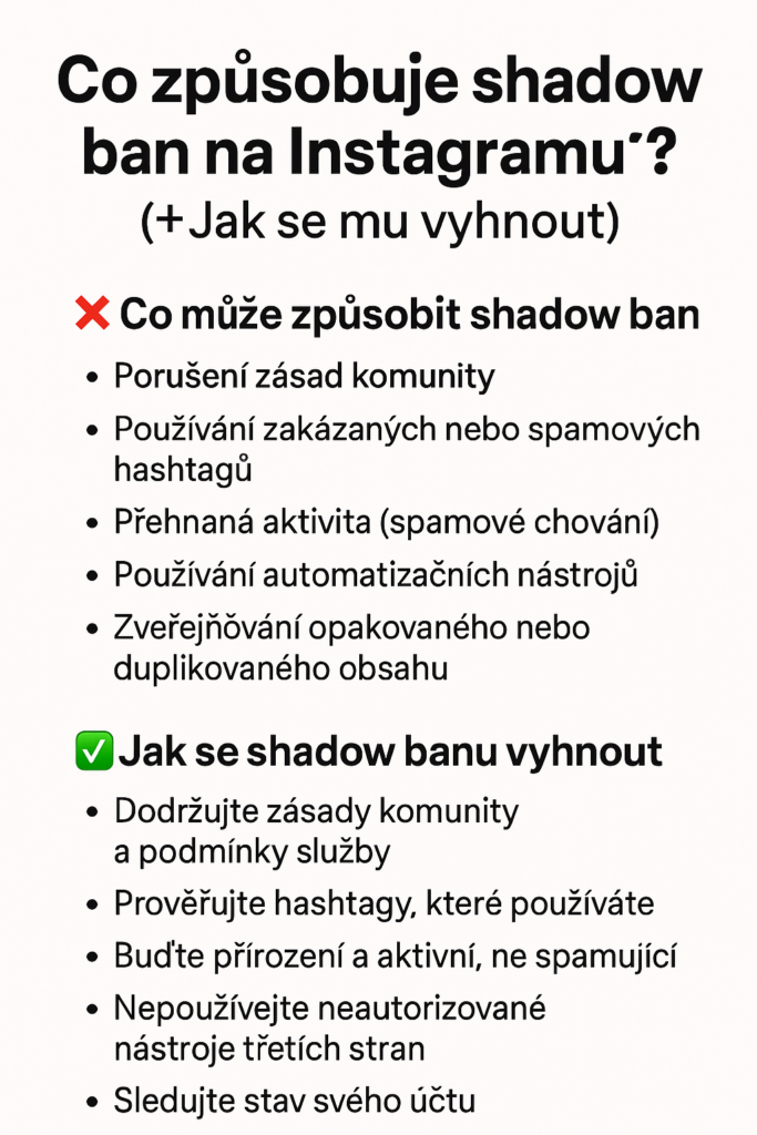 Co je to shadow ban na Instagramu