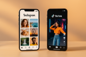 Instagram, TikTok, sociální média, marketing, demografie, engagement, obsah